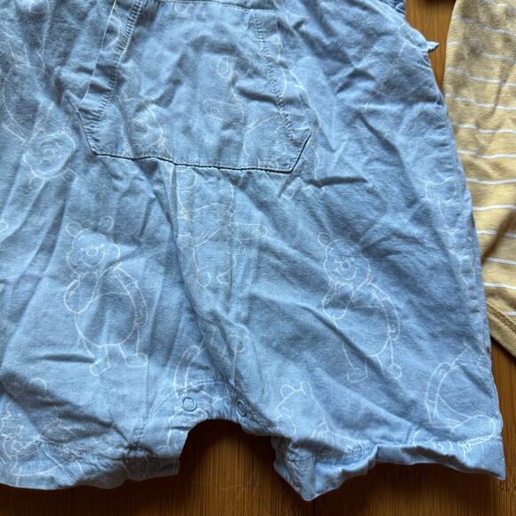 Disney Winnie The Pooh Set 18 months overalls - Picture 2 of 4